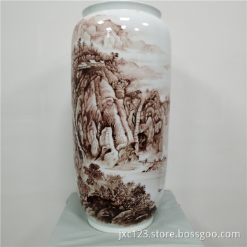 Handmade handpainting ceramic vase home decor